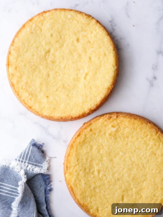 yellow cake layers 