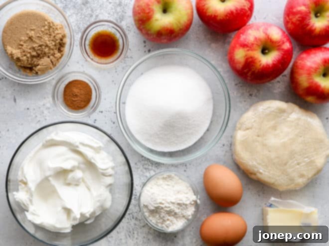 sour cream apple pie ingredients