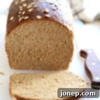 Golden Honey Oat Whole Wheat Loaf 2 Honey Whole Wheat and Oat Sandwich Bread | completelydelicious.com