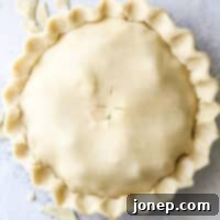Flaky Buttermilk Pie Crust 7 pie ready for oven