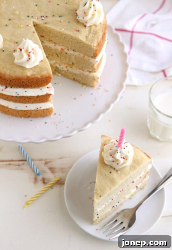 Sugar Cookie Layer Cake | completelydelicious.com