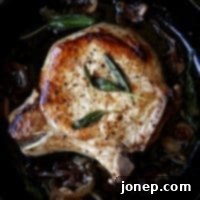 Pork Chops with Sage Butter Sauce | completelydelicious.com