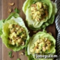 Spiced Chicken Lettuce Wraps 2 Delicious Curried Chicken Salad Lettuce Cups recipe.
