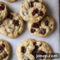 Chocolate Toffee Oatmeal Cookies with Dried Cherries | completelydelicious.com