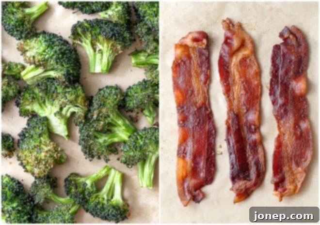 broccoli and bacon