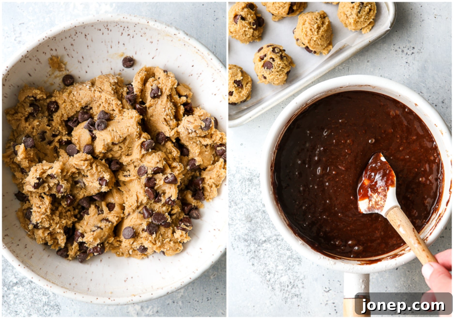 cookie dough preparation
