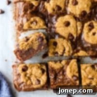 Chocolate Chip Brookie 8 sliced chocolate chip cookie brownies