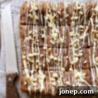 White Chocolate Macadamia Nut Snickerdoodle Bars | completelydelicious.com