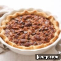 side view of chocolate coconut pie