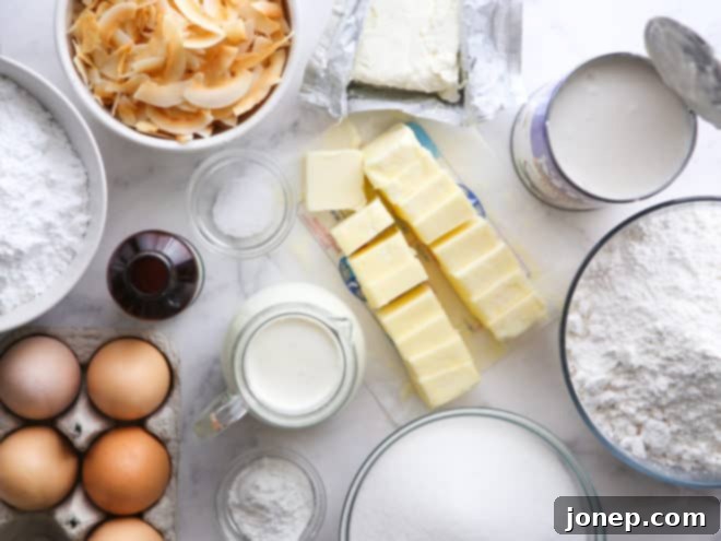Dreamy Coconut Cloud Cake 4 southern coconut cake ingredients