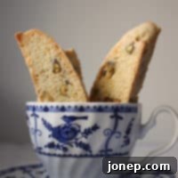 Lemon Pistachio Biscotti finished product