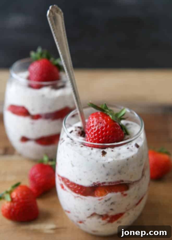 Strawberry Chocolate Fool completelydelicious.com
