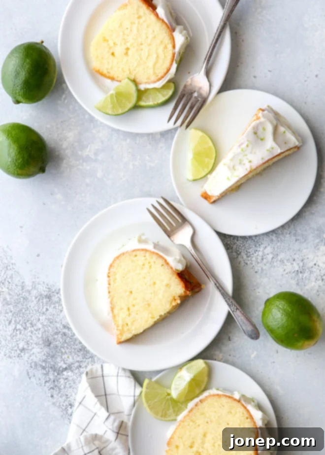 This lime bundt cake is light and zesty with a rich cream cheese frosting.