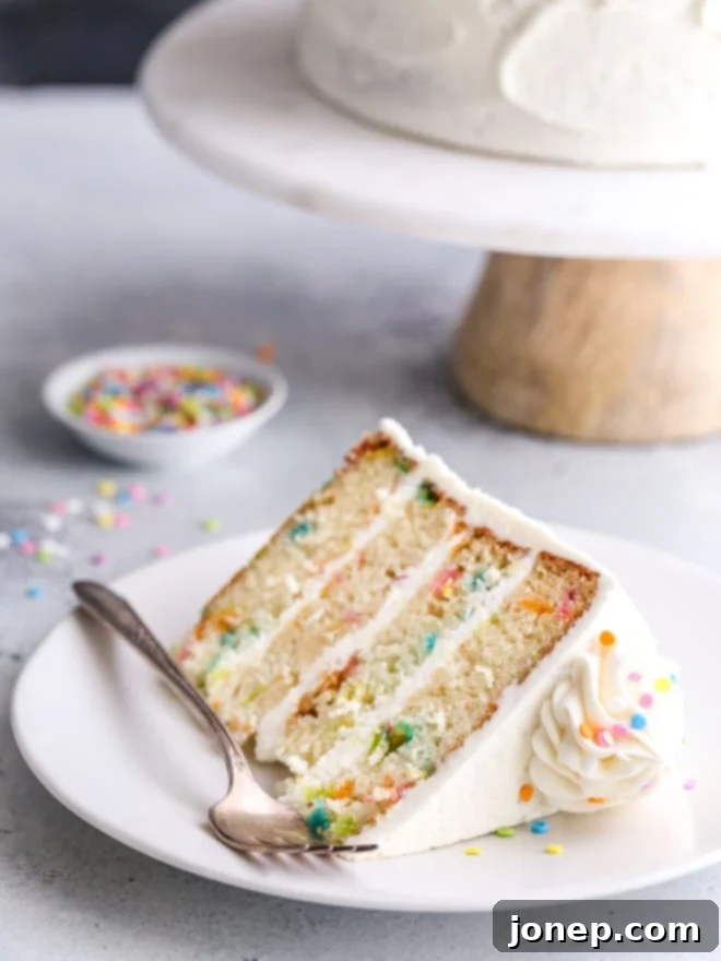 Mastering Butter Baking 3 This funfetti cake made with light and buttery vanilla cake layers studded with rainbow sprinkles and fluffy vanilla buttercream frosting is such a fun and cheerful dessert!
