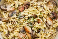 Creamy Chicken Mushroom Stroganoff